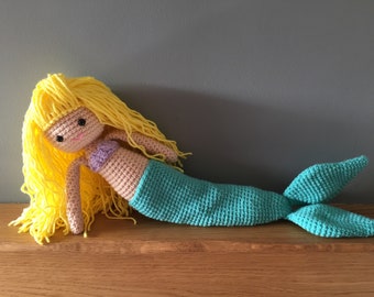 Crochet mermaid doll