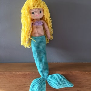 Crochet mermaid doll image 5