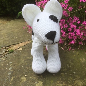 Handmade crochet dog image 5