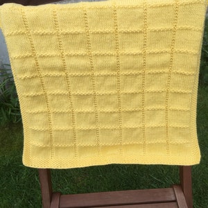 Made to order hand knit baby blanket for pram, crib, stroller or car seat. image 6