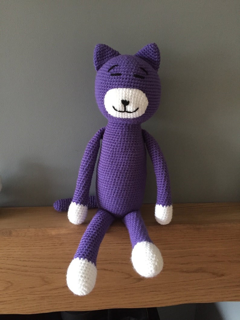 Crochet cat doll, amigurumi cat image 1