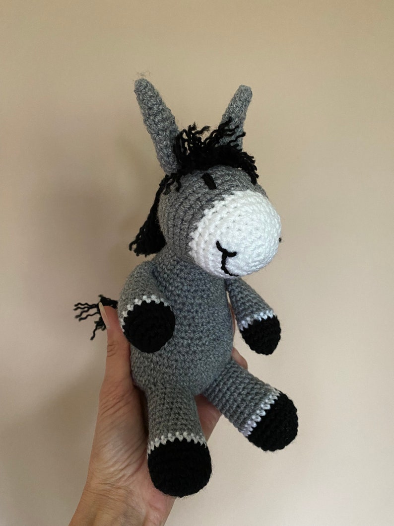 Handmade donkey, crochet donkey toy image 2