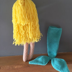 Crochet mermaid doll image 4
