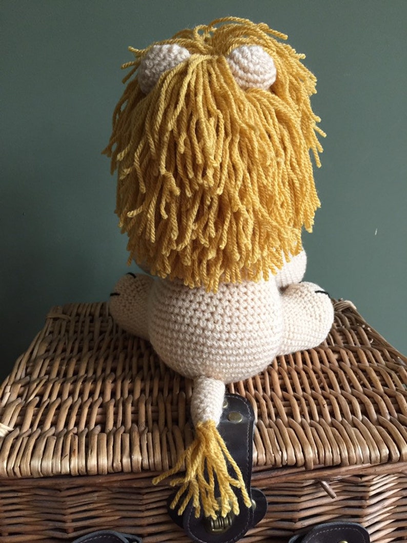 Handmade crochet lion toy image 8