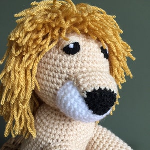 Handmade crochet lion toy image 6