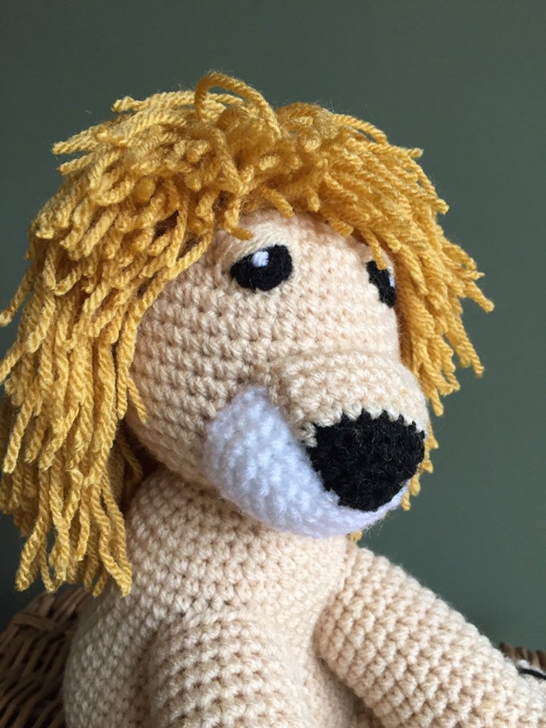 Handmade crochet lion toy image 6