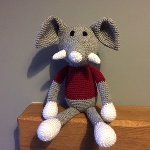 Handmade crochet elephant image 7