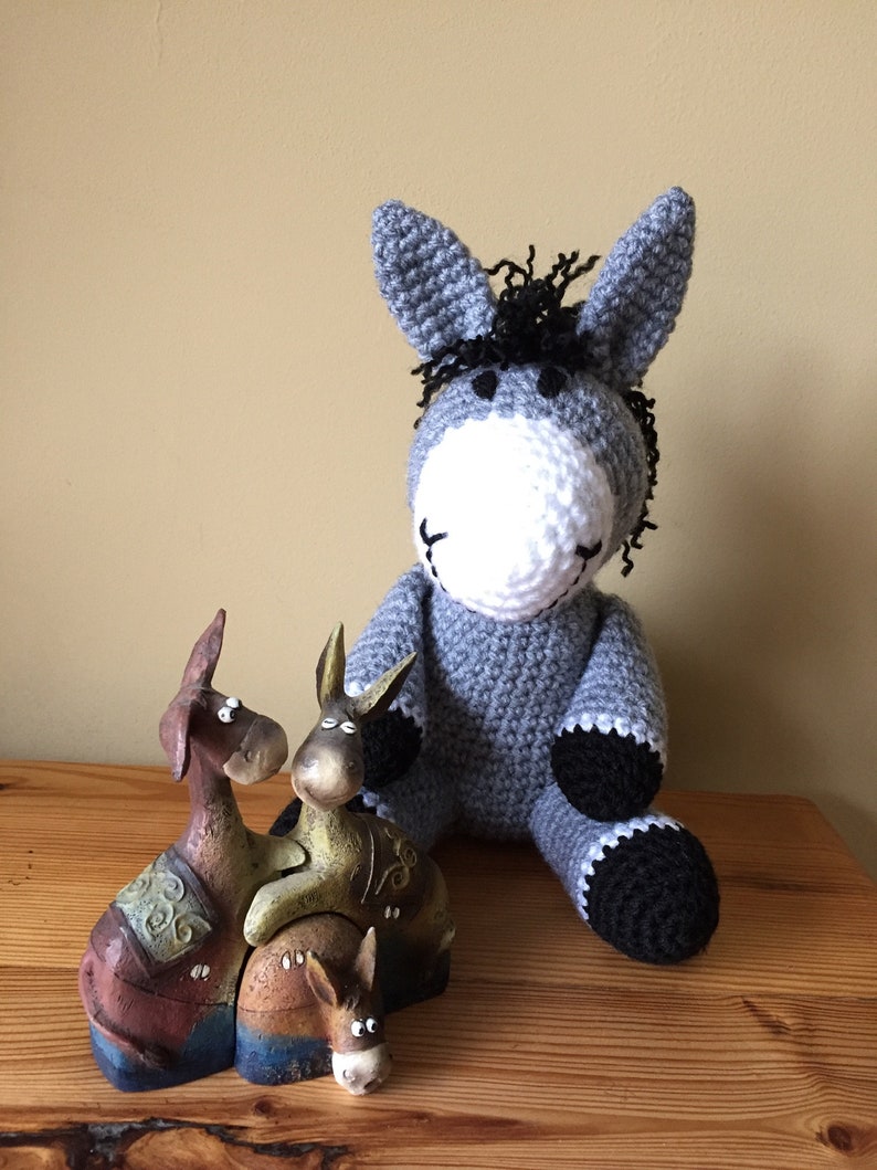 Handmade donkey, crochet donkey toy image 8