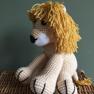 Handmade crochet lion toy image 5