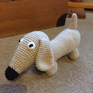 Dachshund Sausage Dog, crochet toy image 5