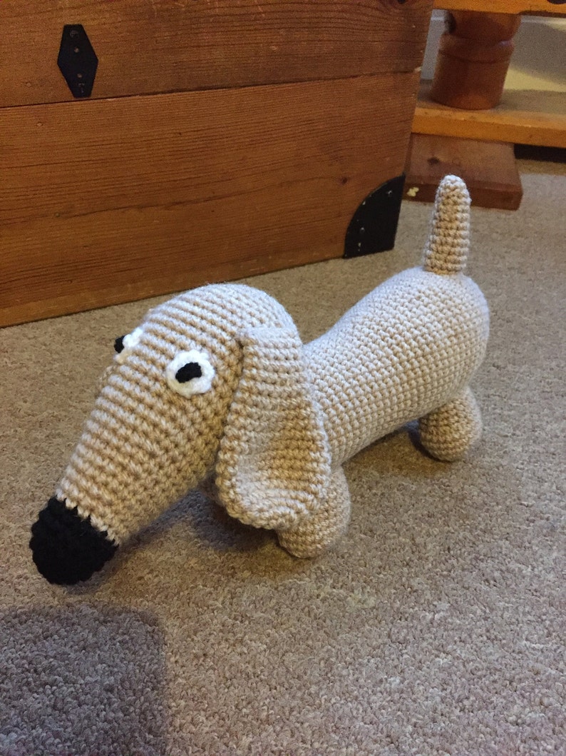 Dachshund Sausage Dog, crochet toy image 5