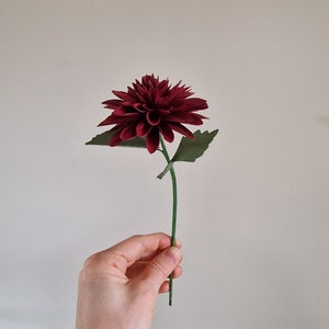 SVG di dalia di carta, modello di dalia di carta, modello digitale di fiore di dalia di carta, modello di fiore di carta, SVG di fiore di carta, modello digitale