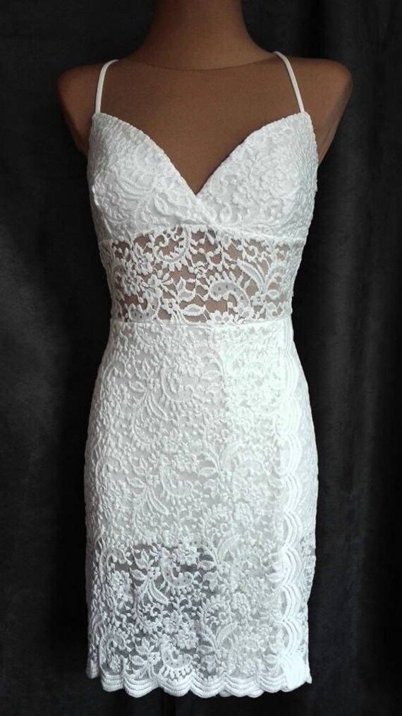 etsy white lace dress