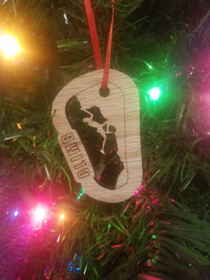 Rock Climbing Christmas Ornament Etsy