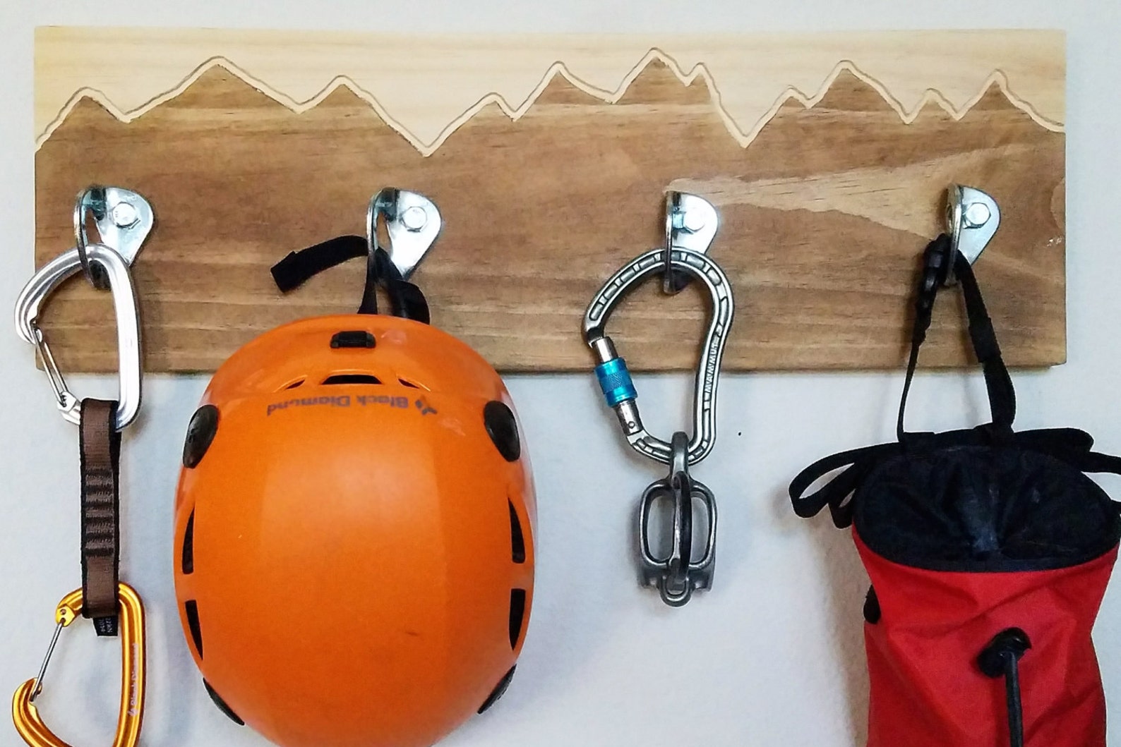 Rock Climbing Gear Storage Board Hanger Mountain Board Coat Etsy