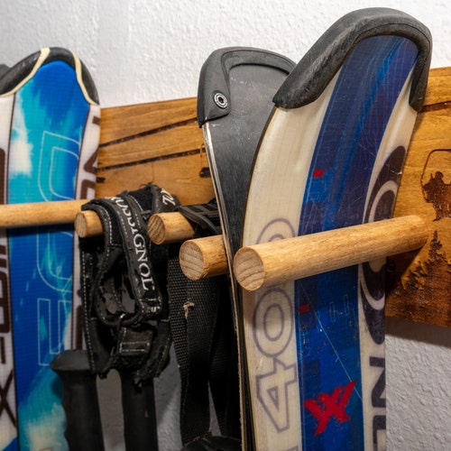 Vertical Ski Wall Rack Mount Etsy Australia