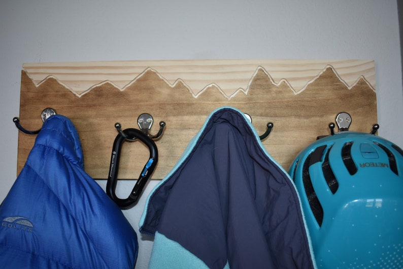 Rock climbing gear storage board hanger mountain board Coat Etsy