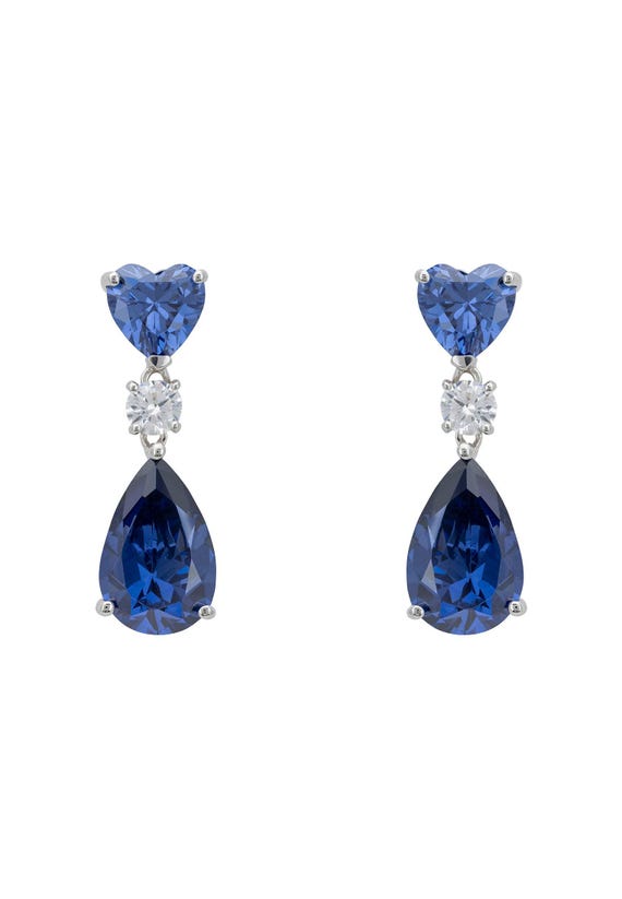 Latelita Sterling Silver Tanzanite Teardrop Earrings for Women