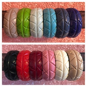 Vintage inspired bangles, 40's 50's style, carved style, tiki style