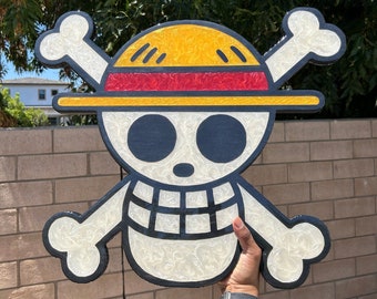 One Piece Straw Hat Jolly Roger Wall Art