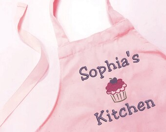 Personalised Children's Apron, Apron for Kid's, Cupcake or Fairy, Children's Cookware, Cupcake Decoration, Personalized Apron