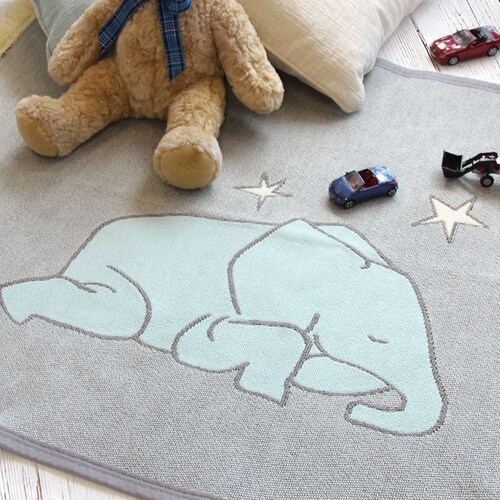 Elephant Nursery Rug Nursery Decor Children's / Etsy