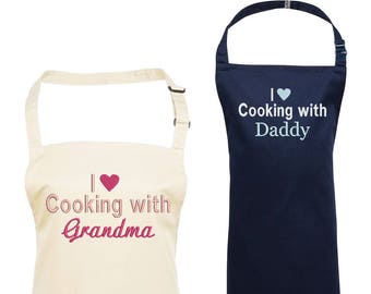 Personalised Child's Apron, Embroidered Apron, Cooking gift for Children