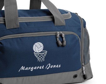 Personalised Embroidered Netball Bag Holdall, Netball, Netball Gift, Sport Bag, Gym Bag, Netball Club, Athlete Holdall