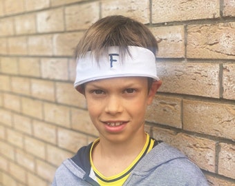 Personalised Kid's Ashes Headband, Cricket Headband with Initial, Monogram Sports Bandana, Embroidered Head Scarf, Cricket Bowler