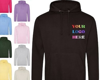 QUANTITY x6, Custom Logo Embroidered Hoodie, Bespoke Design or Text, Small Business, Personalised Uniform, Unisex, Workwear, Sweatshirt