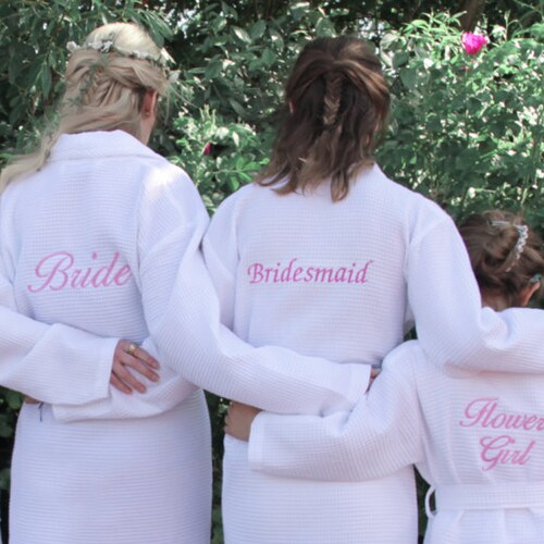 Personalised Getting Ready Brides Dressing Gowns Bridesmaids Etsy UK