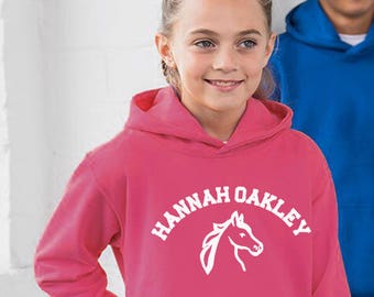 Personalisierter Pferde-Hoodie, Pferdegeschenke für Mädchen, Personalisierte Pferdegeschenke, Pferdekleidung
