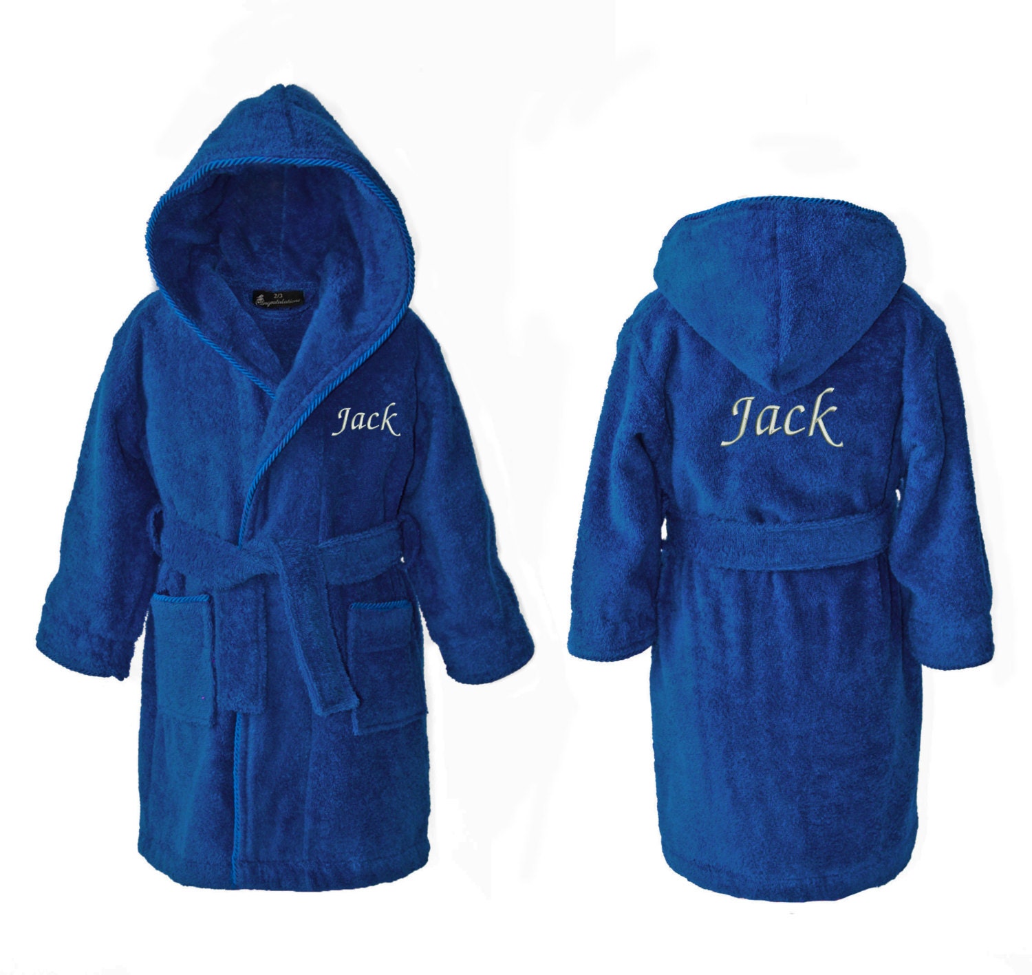 personalised toweling robe