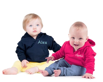 Personalised Embroidered Baby Toddler's Hoodie, 6mths - 4ys, Baby Gift