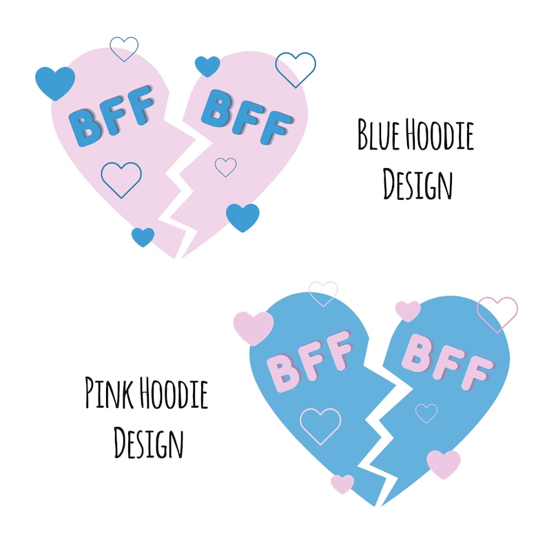 BFF Embroidered Dog & Human Matching Hoodies Best Friend Dog Etsy