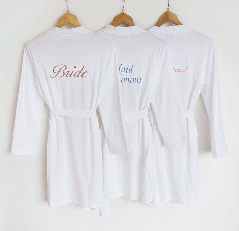 personalised white robe