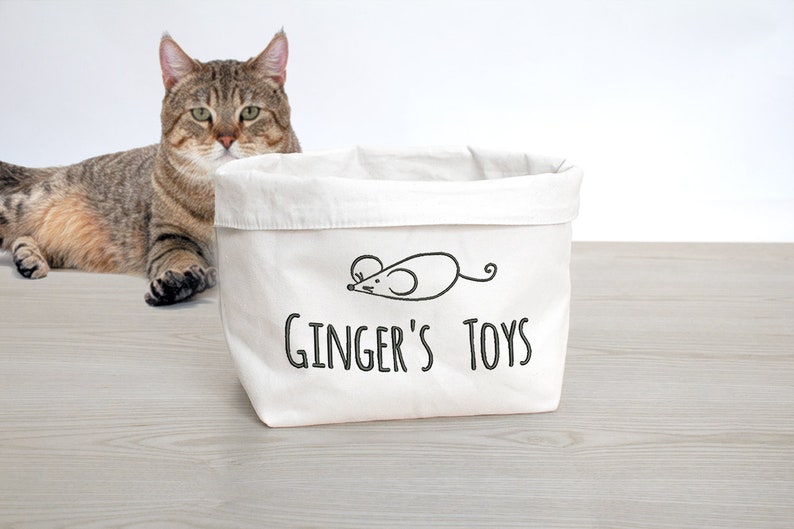small cat toy basket
