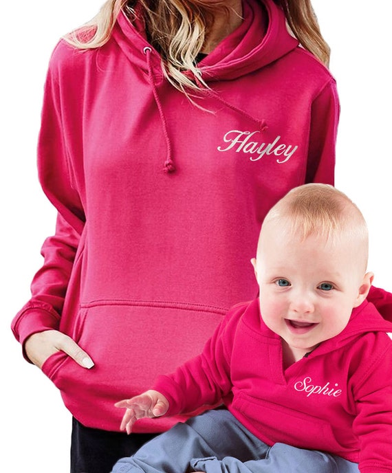 personalised baby hoodies