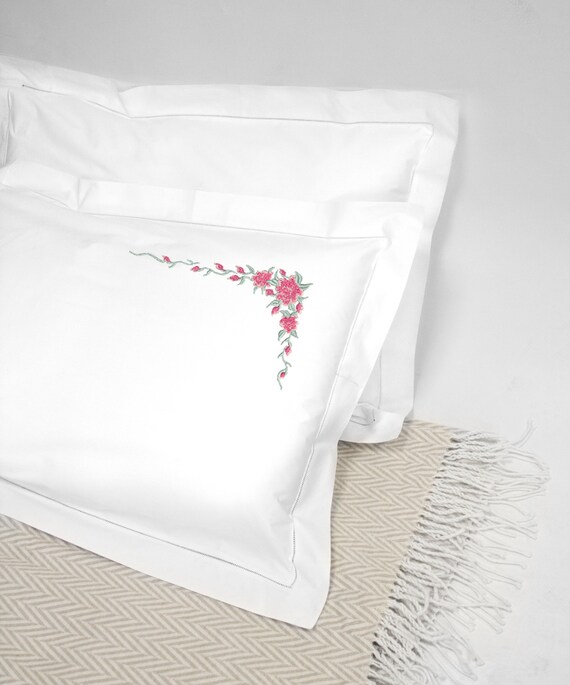 Vintage top embroidered pillows