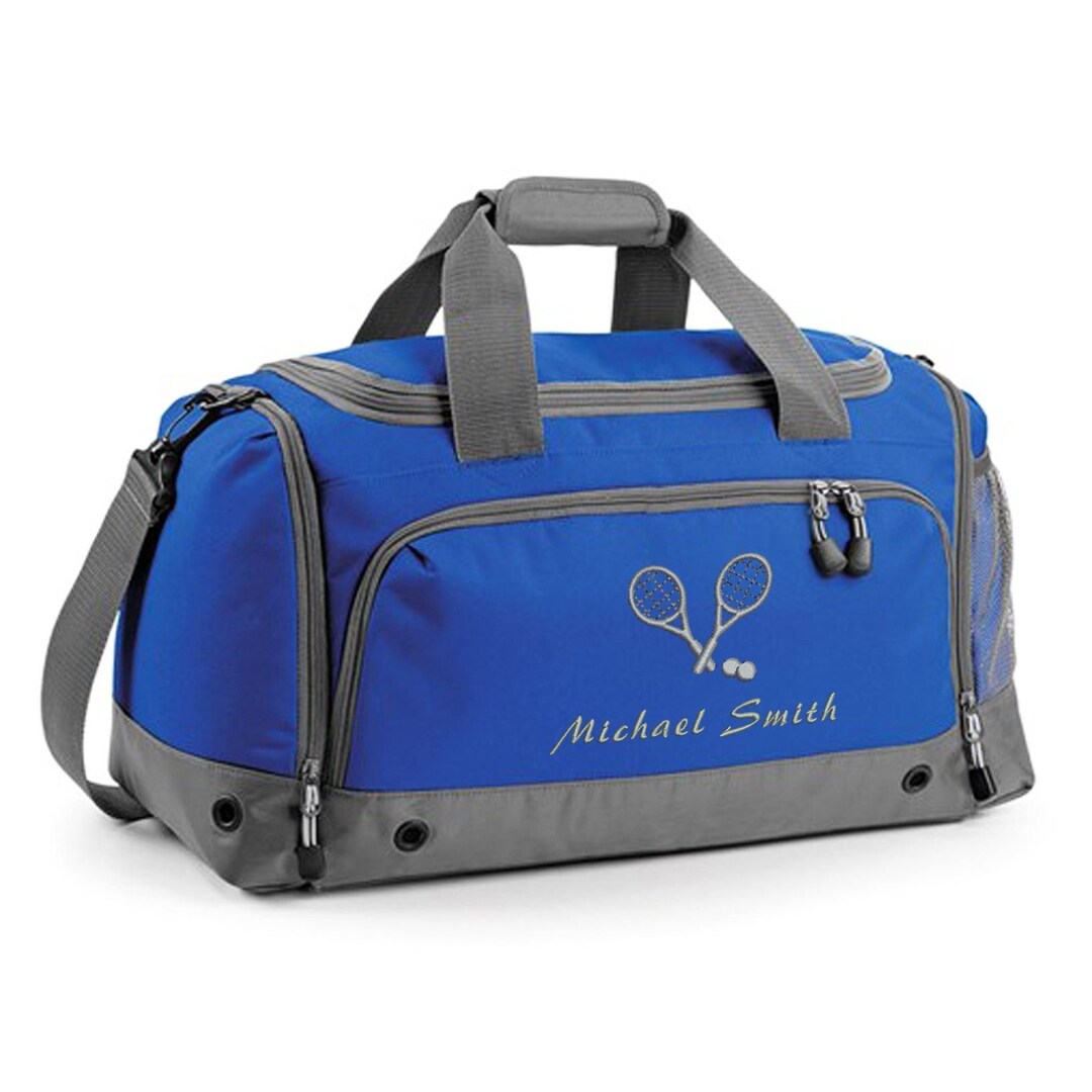 Personalised Embroidered Tennis Bag Holdall, Tennis Gift, Tennis Player