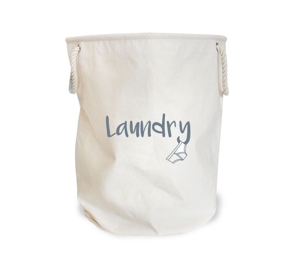 Heavy Canvas Fabric Laundry Washing Toy Ironing Storage Trug Hamper Bin Bag