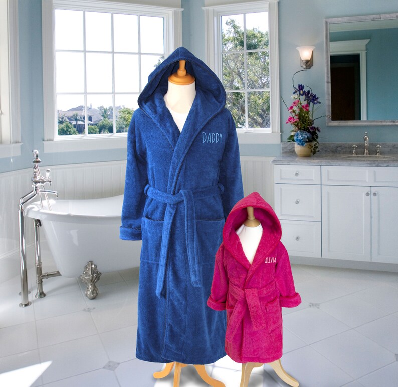 mother and daughter matching dressing gowns