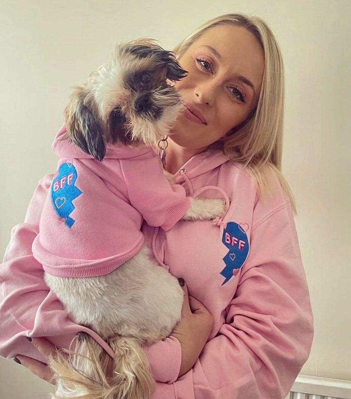 1 BFF Embroidered Dog & Human Matching Hoodies, Best Friend Dog Hoodie, My Dog is My Bestie, Best Friend Gift, Dog Lover Gift, Loungewear