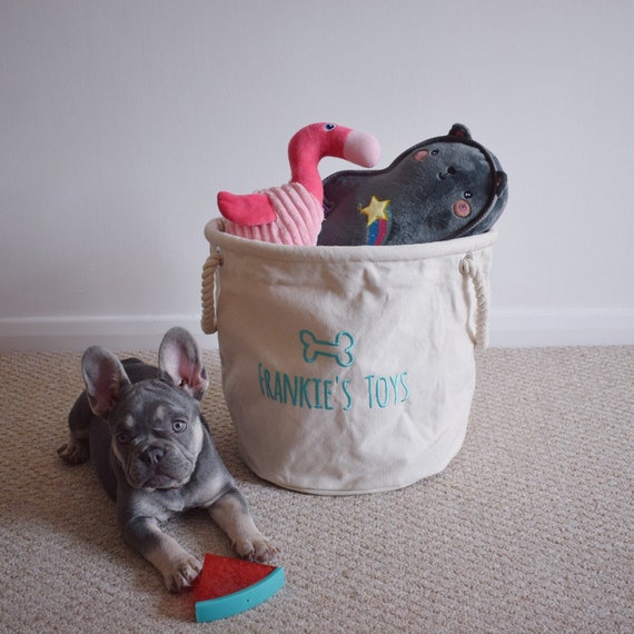 personalised dog toy bag
