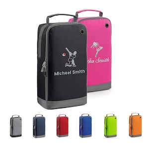 1 Personalisierte Schuhtasche, Ballett-, Stepp-, Tanzschuhe, Sportschuhe, Bahnschuhe, Fußball, Cricketschuhe