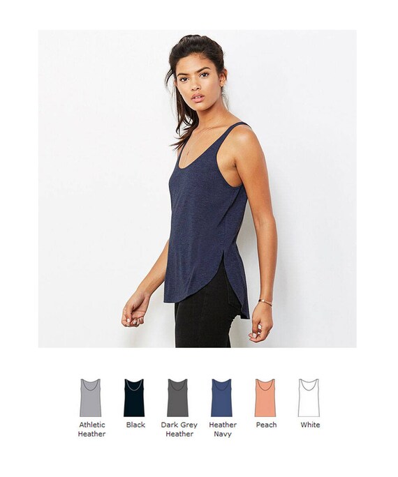 navy chiffon vest top