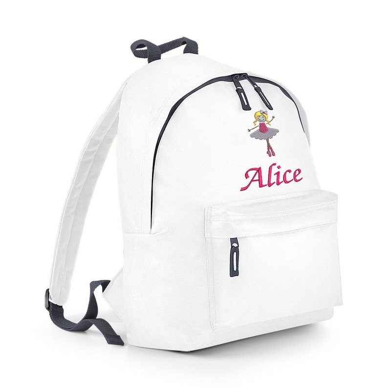 Personalised Children's Ballet Backpack, School Bag with Ballerina, Rucksack image 4