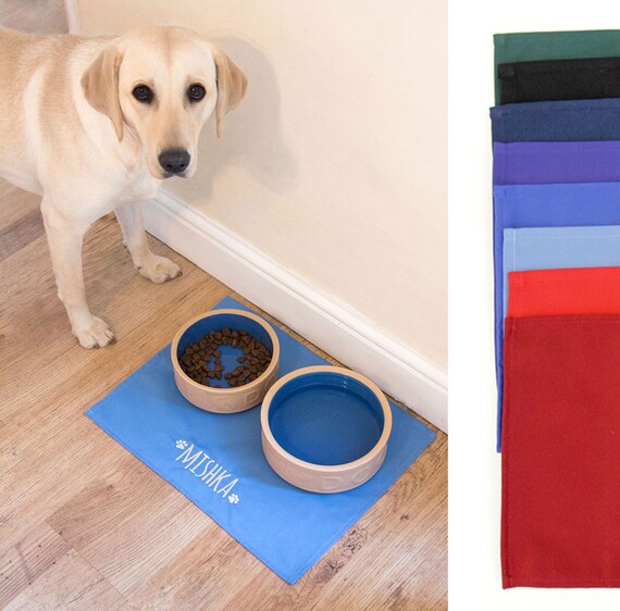 dog food bowl placemats