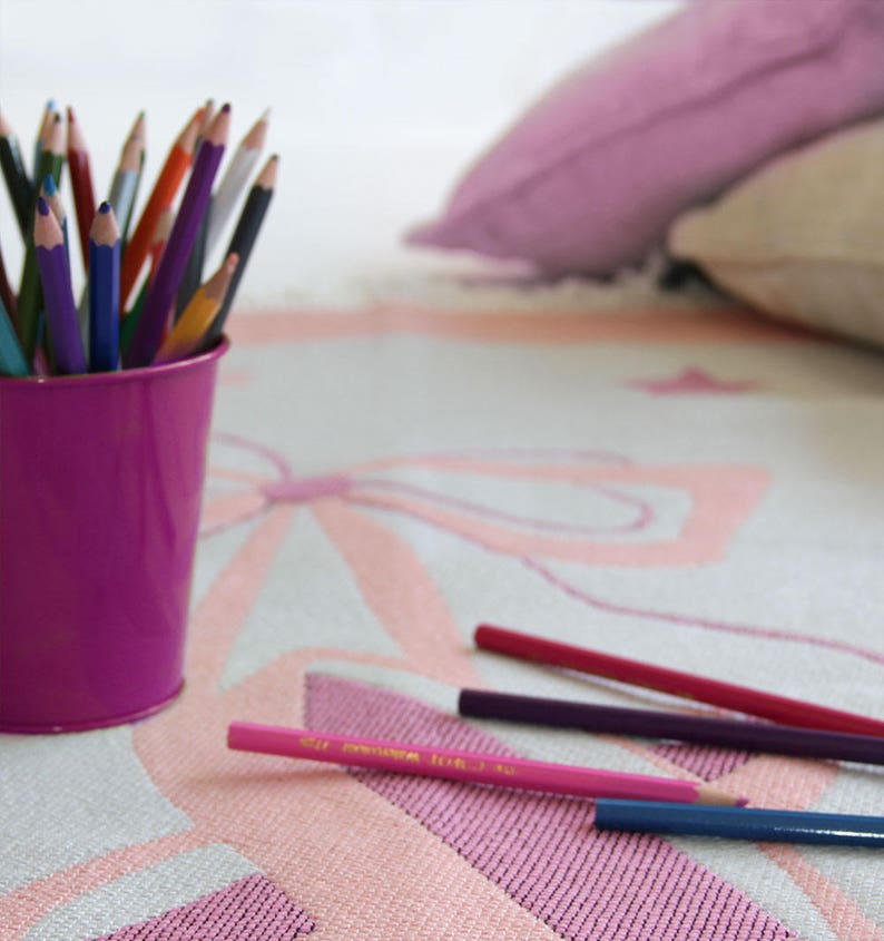 Pink Ballet Shoe Nursery Rug Play Mat Nursery Decor Kids ...