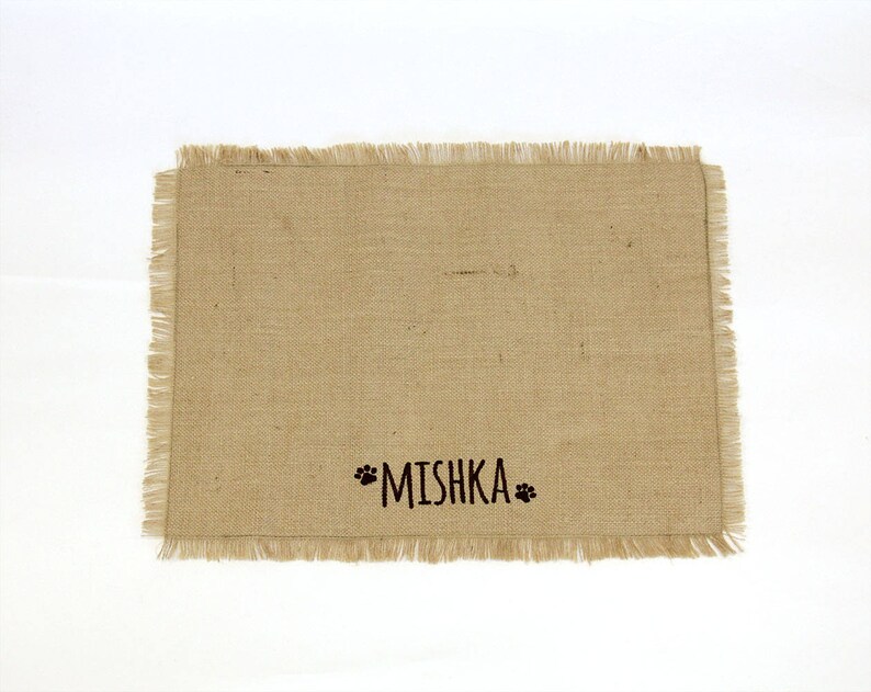 Personalised Dog Feeding Mat with EMBROIDERED name Dog Etsy